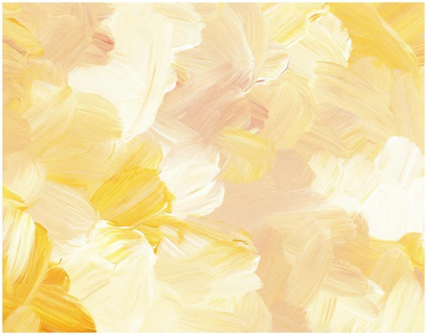 Abstract art with warm yellow brushstrokes creatin