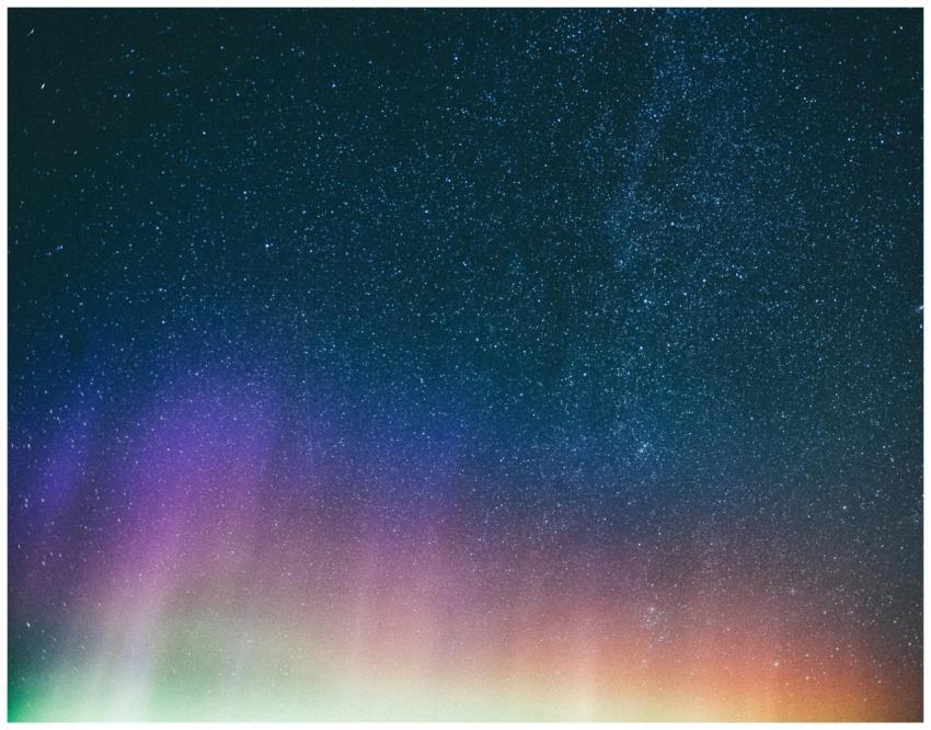 A stunning display of the aurora borealis under a