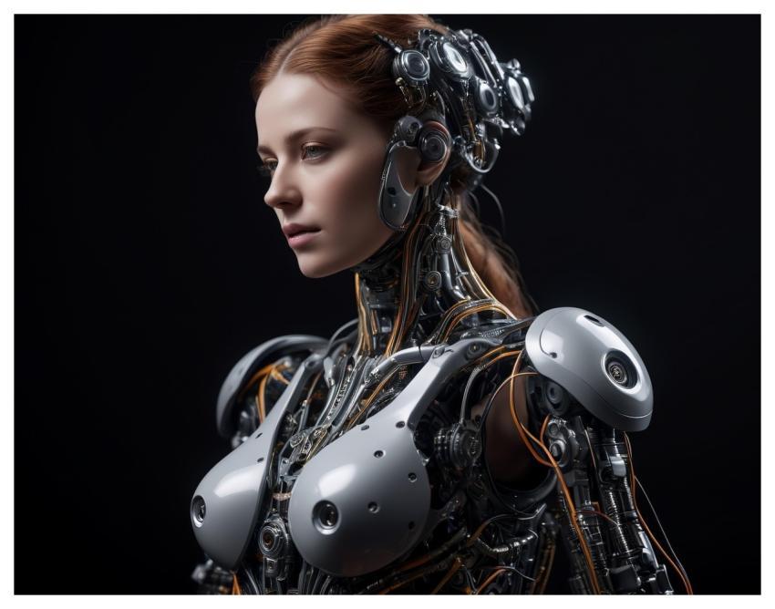 Robot Technology Face Android