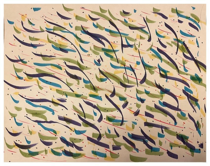 Abstract Pattern Freestyle Painting