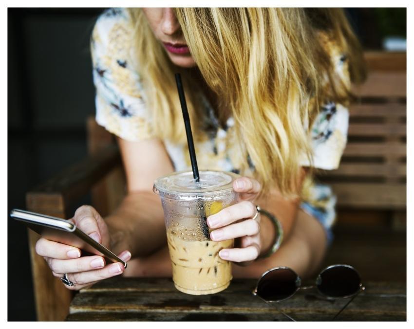 Cup Drink Girl Communicate