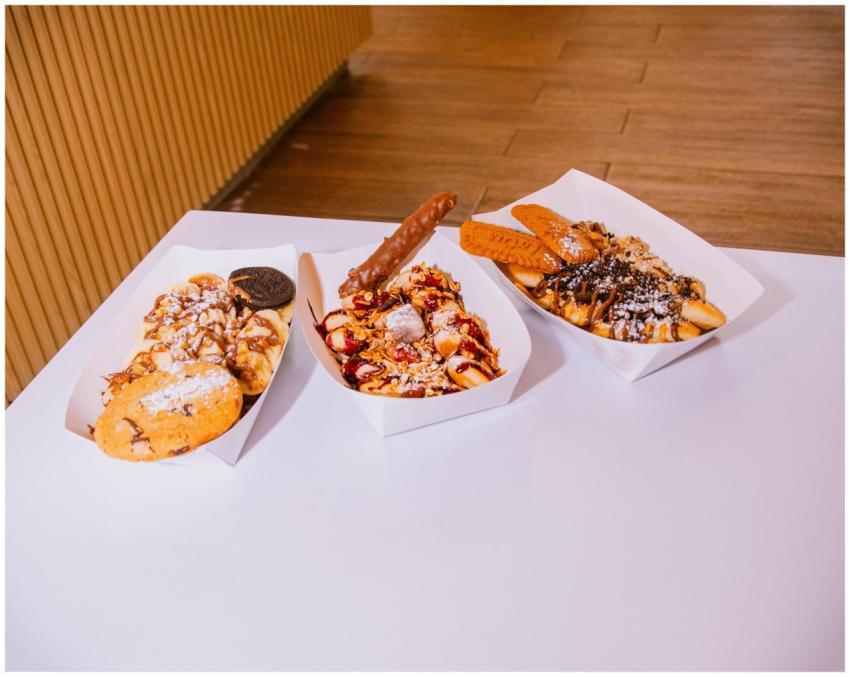 Delicious Waffle Desserts Assorted