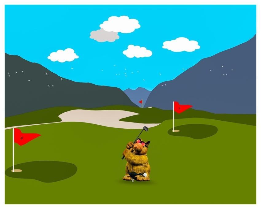 Cartoon Clip Art Digital Graphics Golfer