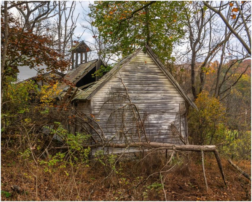 Abandoned Rustic Cabin Autumn