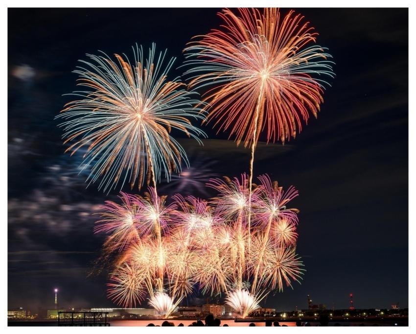 Fireworks Night Sky Colorful