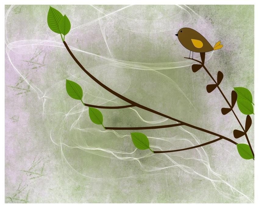 Clipart Nature Background Vector Graphic Bird