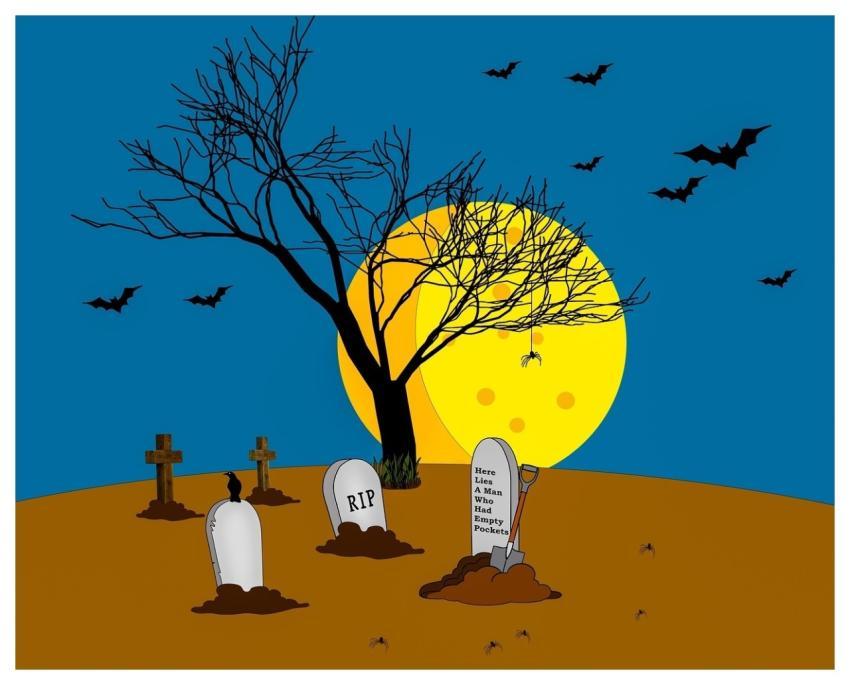 Graveyard Tombstone Halloween Hd Wallpaper