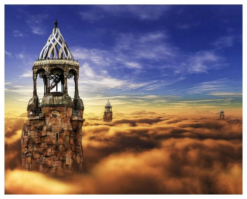 Fantasy Castle Cloud Sky