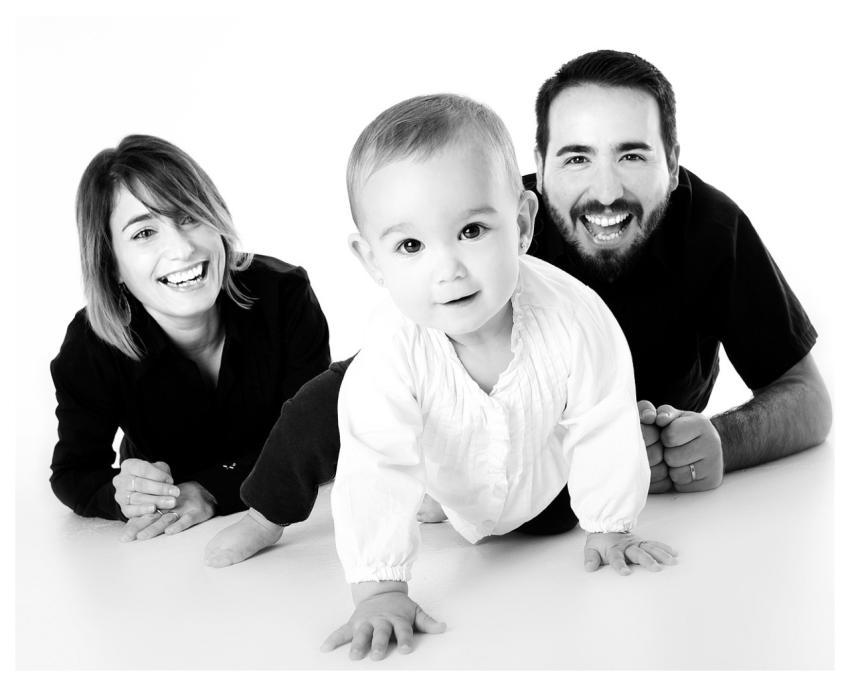 Family Baby Crawling Mother