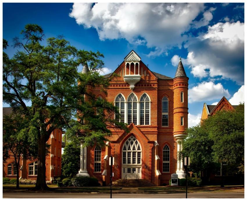 Captivating view of Clark Hall at the University o