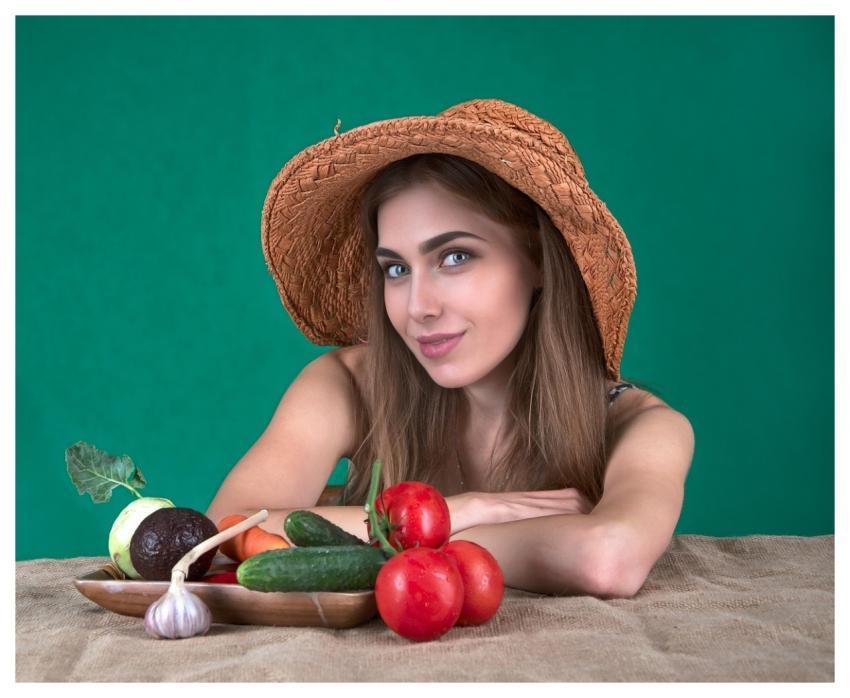 Woman Vegetables Health Girl