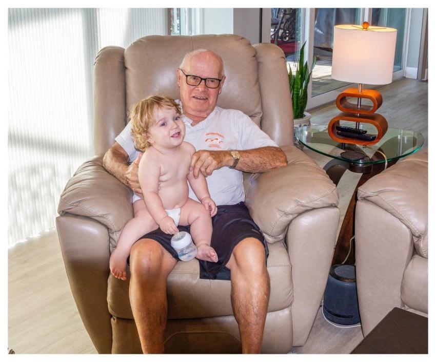 Baby Grandfather Grandpa Man