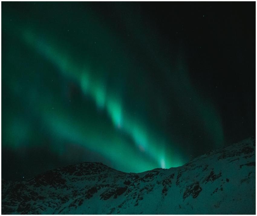 Majestic aurora borealis illuminates the night sky