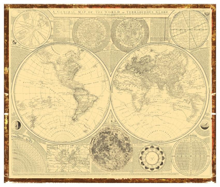 Map Old World 4K Wallpaper 1920X1080 Vintage Map