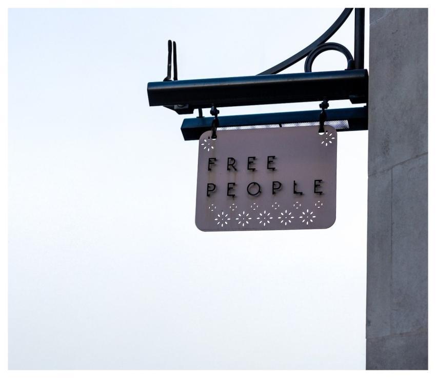 Free People Advertising Signage Banner