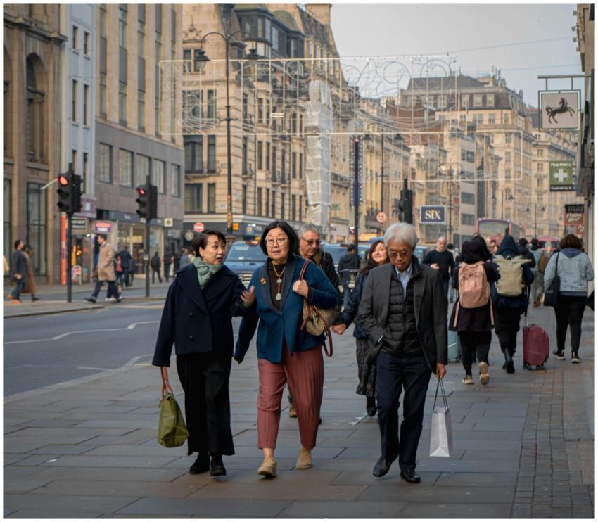 Busy Urban Street Scene