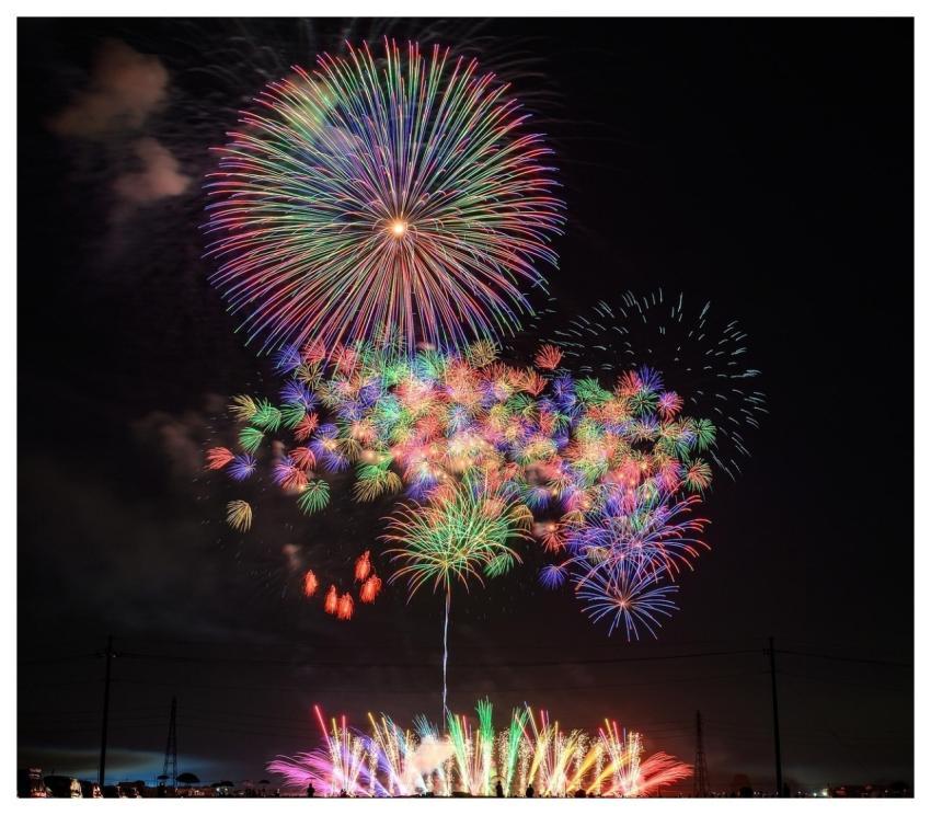 Fireworks Night Sky Colorful