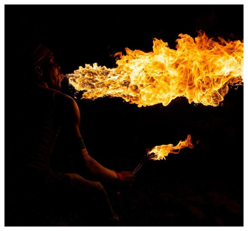 Dancer Fire Breathing Fire Breather Fire