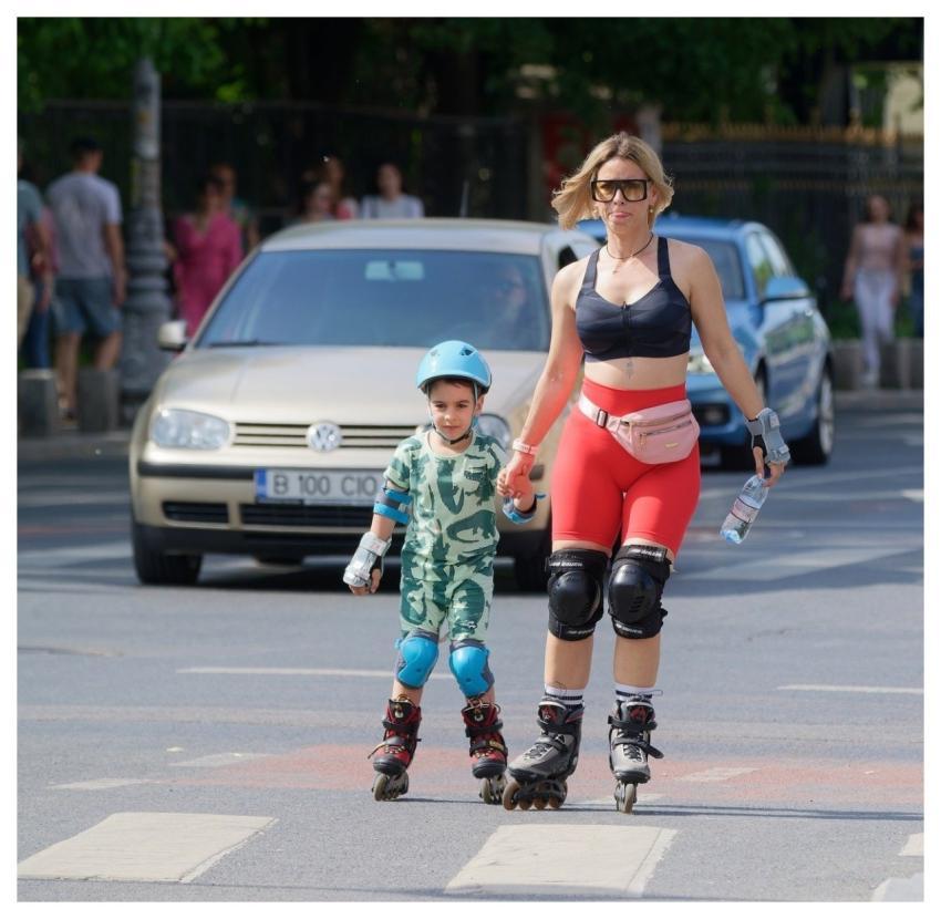 Woman Mother Rollers Child