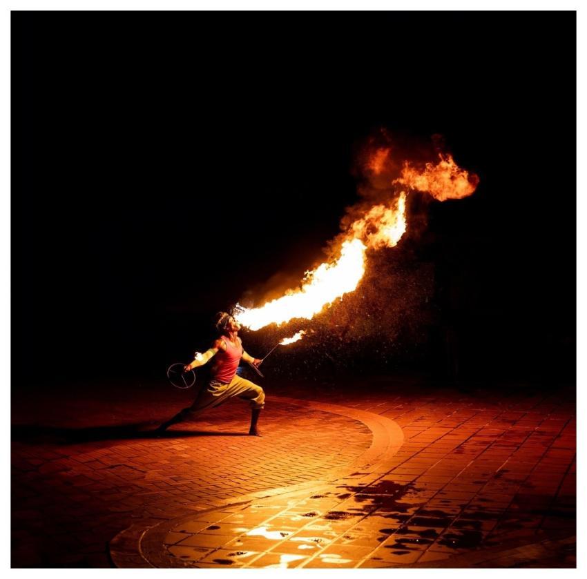 Dancer Fire Breathing Fire Breather Fire