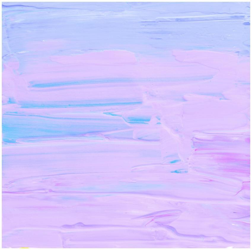 Vibrant pastel abstract painting with fluid brush