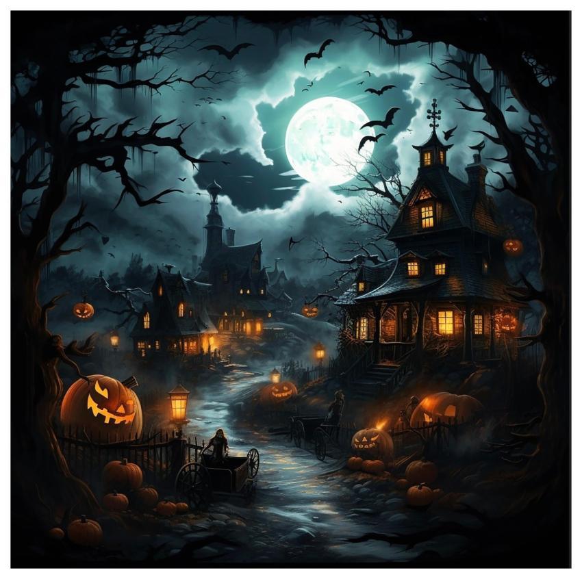 Ai Generated Halloween Houses Haunted