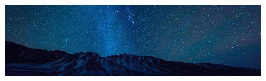 Mountain Peak Starry Sky Stars