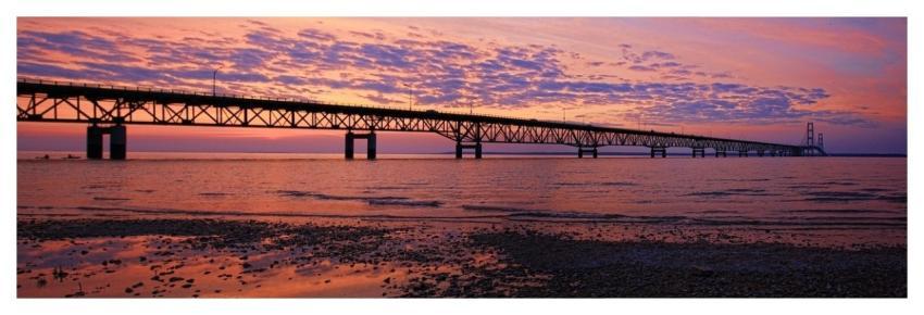 Bridge Sea Panorama Sunset