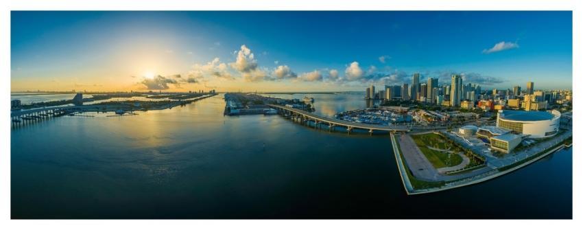 Panorama Miami City Skyline