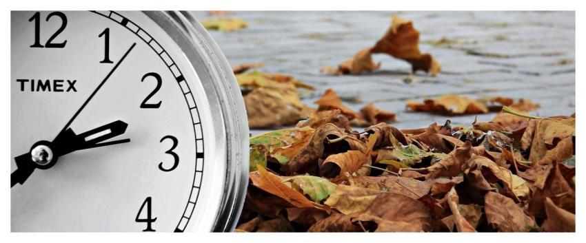 Autumn Season Time Clock
