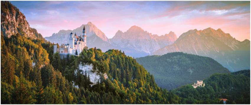 Breathtaking view of Neuschwanstein Castle with Al