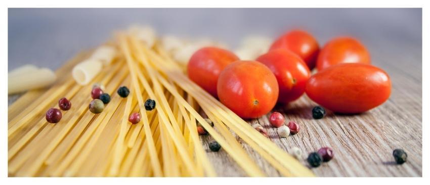 Pasta Tomatoes Peppercorns Noodles