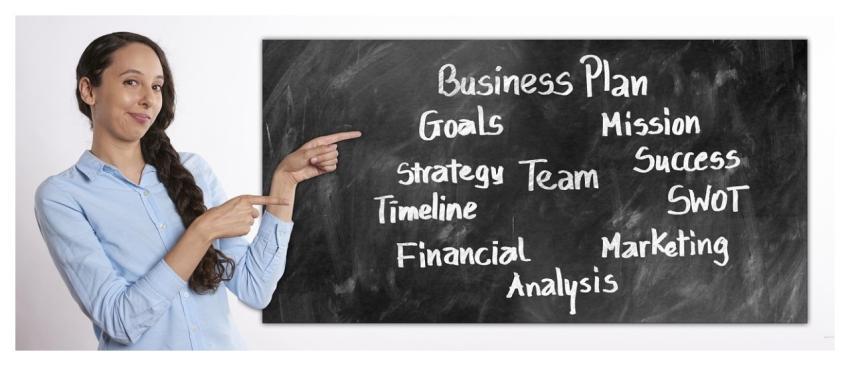 Business Businesswoman Board Presentation