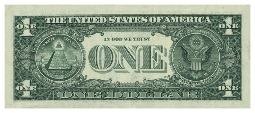 Dollar Bank Note United States 1 Dollar