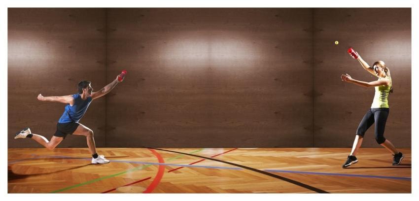 Sports Man Woman Duel