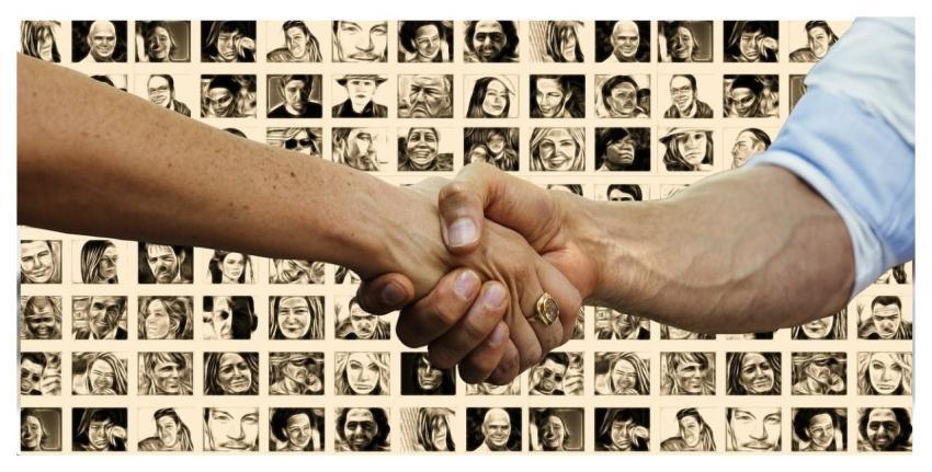 Hands Group People Faces