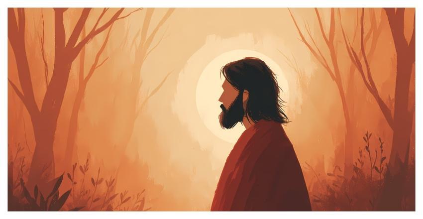 Spiritual Serene Ancient Robed