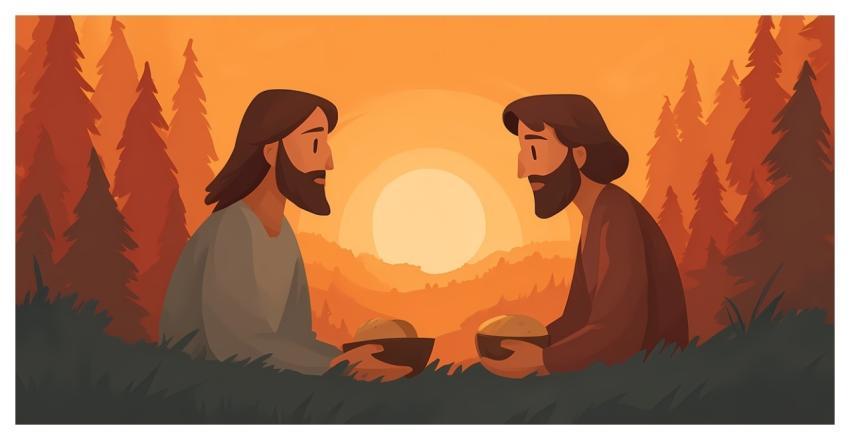 Spiritual Serene Ancient Robed