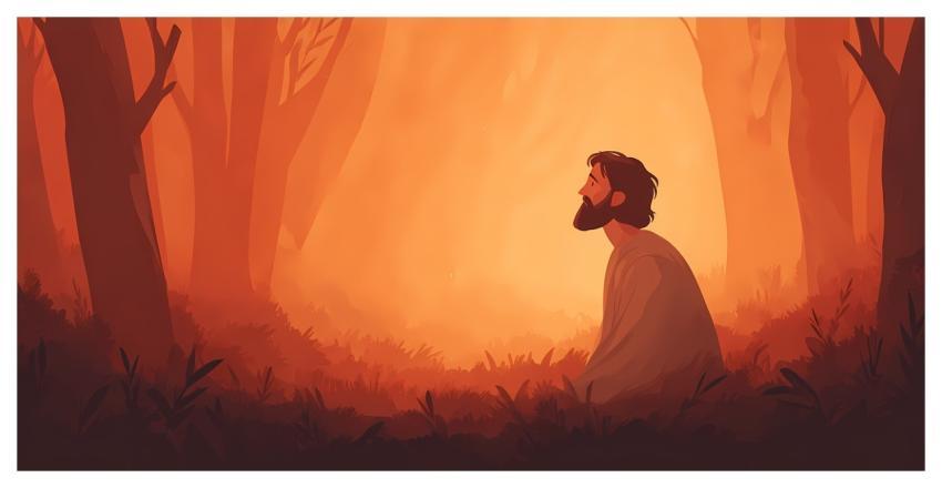 Spiritual Serene Ancient Robed