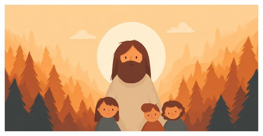 Jesus Solitude Forest Peace