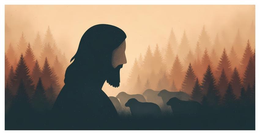 Spiritual Serene Ancient Robed