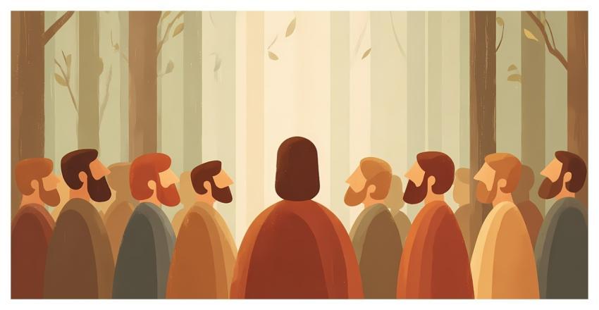 Spiritual Serene Ancient Robed