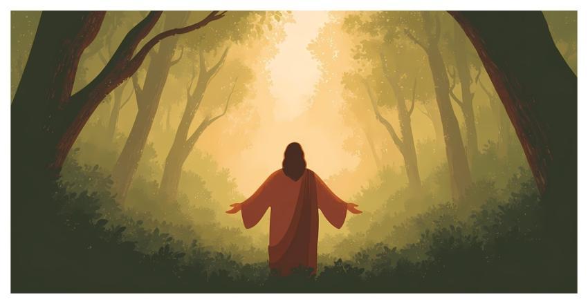 Spiritual Serene Ancient Robed