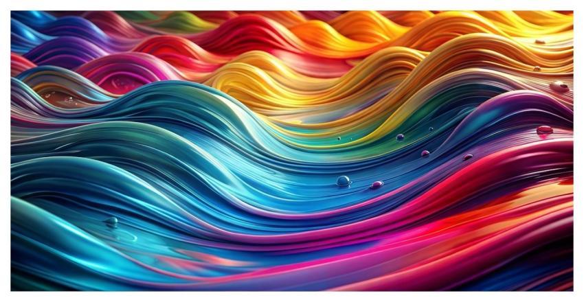 Abstract Waves Liquid Mac Wallpaper