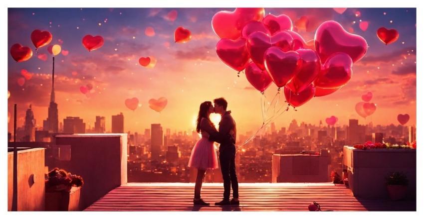 Love Heart Kiss Pair