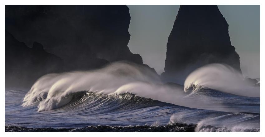 Beach Waves Ocean Mist