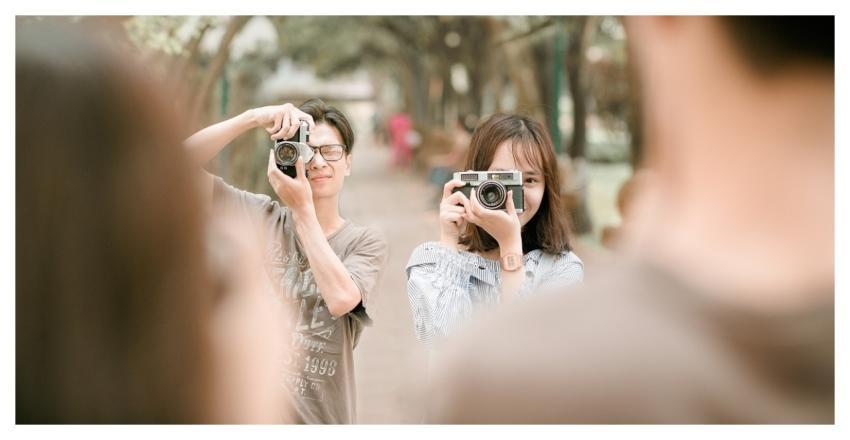 Couple Camera Pose Picture