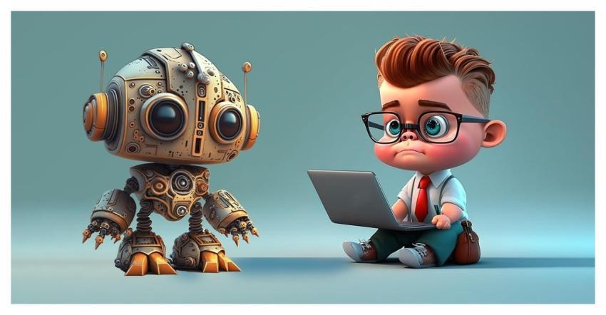 Ai Generated Boy Young Man Laptop