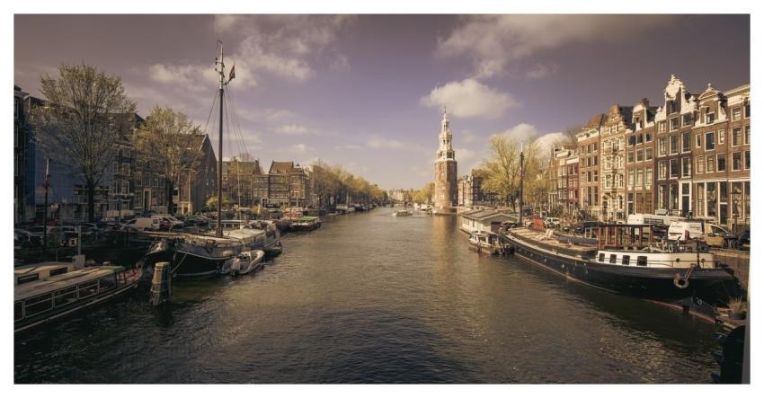 Amsterdam April Canal Houses
