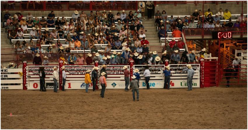 Spectators enjoy the lively atmosphere at Cheyenne